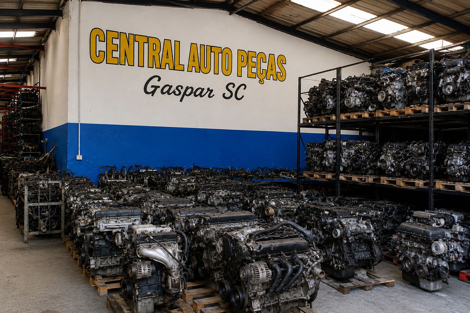 Estoque de motores Central Auto Peças